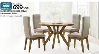Costco Bayside furnishings kaelyn comedor con 5 sillas oferta