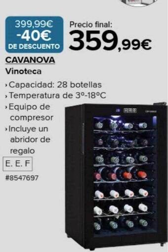 Costco Cavanova vinoteca oferta