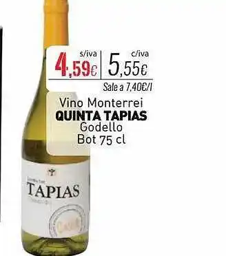 Cuevas Cash Vino monterrei quinta tapias godello oferta