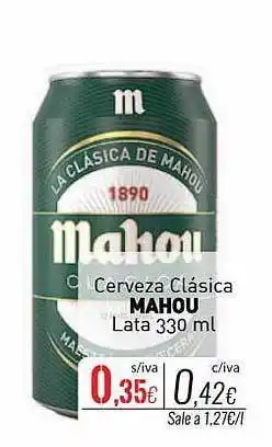 Cuevas Cash Cerveza clásica mahou oferta