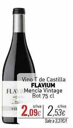 Cuevas Cash Vino t de castilla flavium mencia vintage oferta