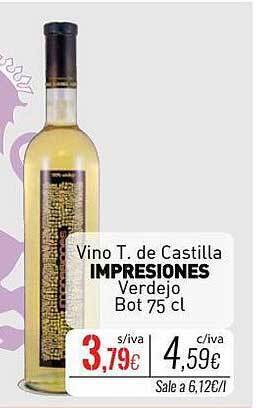 Cuevas Cash Vino t. de castilla impresiones verdejo oferta
