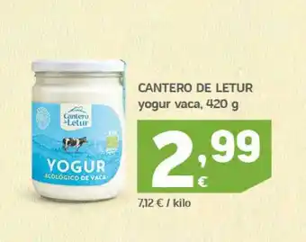HiperDino Cantero de letur yogur vaca oferta