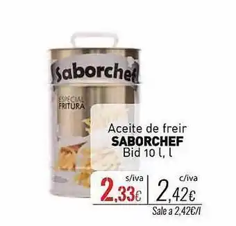 Cuevas Cash Aceite de freir saborchef oferta