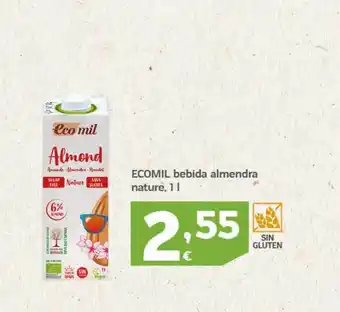 HiperDino Ecomil bebida almendra nature oferta