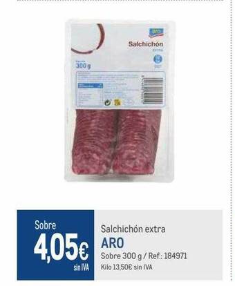 Makro Salchichón extra aro oferta