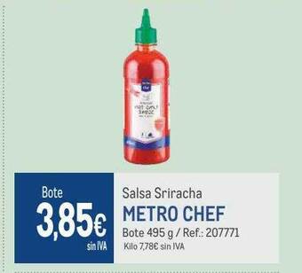 Makro Salsa sriracha metro chef oferta