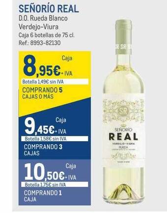 Makro Señorio real d.o. rueda blanco verdejo-viura oferta