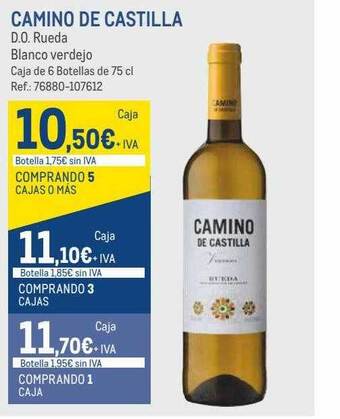 Makro Camino de castilla d.o. rueda blanco verdejo oferta
