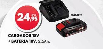 BricoCentro Cargador 18v + bateria 18v oferta