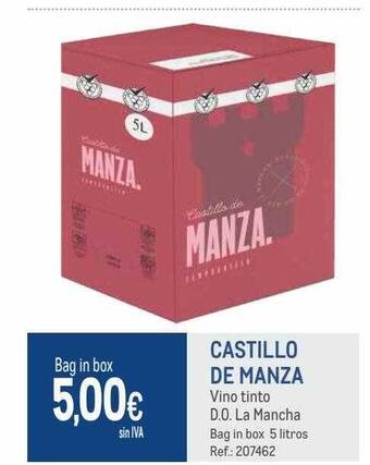 Makro Castillo de manza vino tinto d.o. la mancha oferta