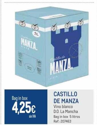 Makro Castillo de manza vino blanco d.o. la mancha oferta