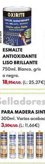 Esmalte antioxidante liso brillante