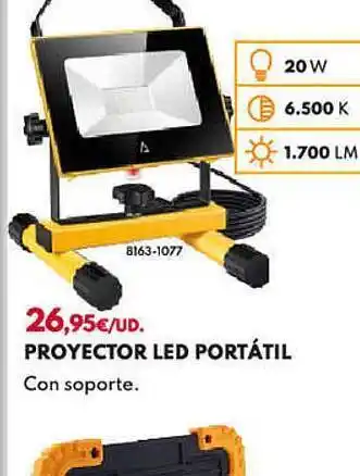 BricoCentro Proyector led portátil oferta