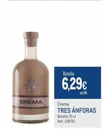 Makro Crema tres ánforas oferta