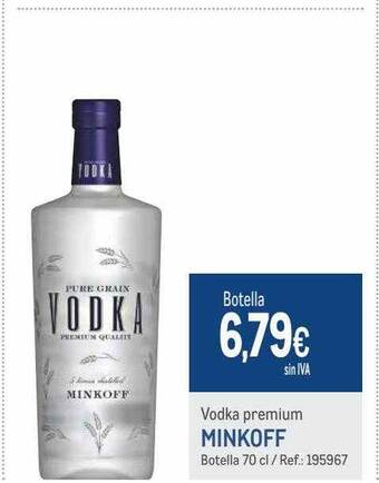Makro Vodka premium minkoff oferta