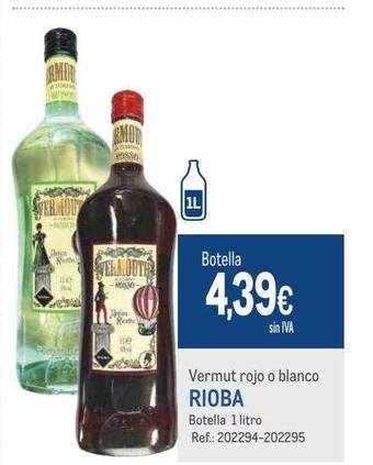 Makro Vermut rojo o blanco rioba oferta