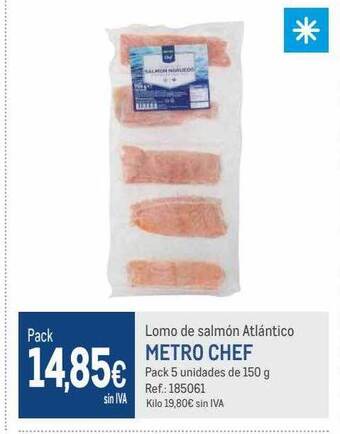Makro Lomo de salmón atlántico metro chef oferta