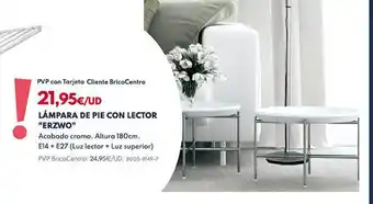 Lámpara de pie con lector