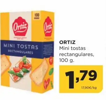 Alimerka Ortiz Mini Tostas Rectangulares 100 g oferta