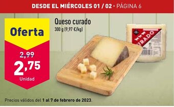 ALDI Queso Curado oferta