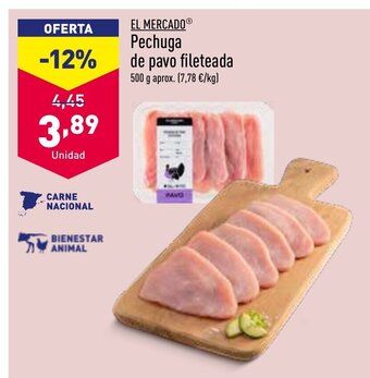 ALDI Pechuga de Pavo Fileteada oferta