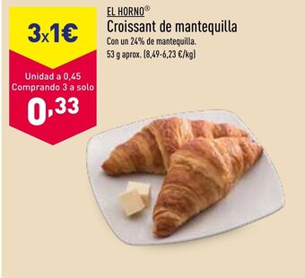 ALDI Croissant de Mantequilla oferta