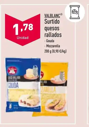 ALDI Surtido Quesos Rallados oferta