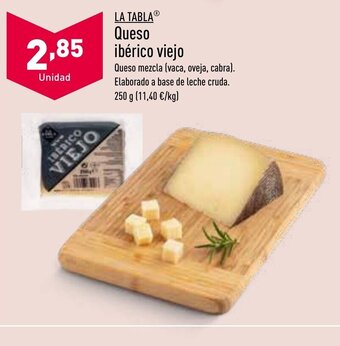 ALDI Queso Ibérico Viejo oferta