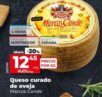 Maxi Dia Queso curado de oveja oferta