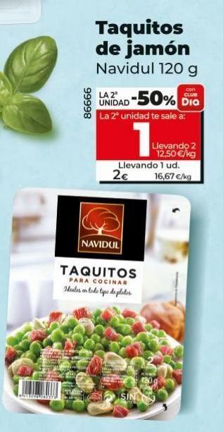 Maxi Dia Taquitos de jamon oferta
