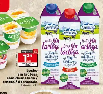 Maxi Dia Leche sin lactosa semidesnatada / entera / desnatada oferta