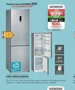 Milar Disponible (03) 899€ 100 de heembolso mer 5 1& combi siemens kgjona 2014060face requ 2 co siemens 999 milar 100 ders oferta