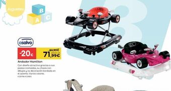 ToysRus Asalvo - andador hamilton negro oferta