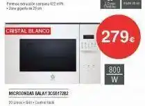 Milar 20 20 cristal blanco microondas balay 3cg517282 15 279€ 800 w oferta