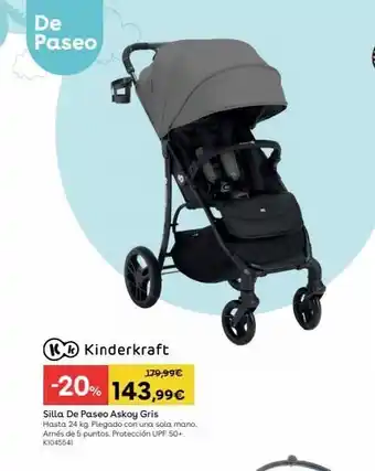 ToysRus Silla de paseo kinderkraft askoy gris oferta