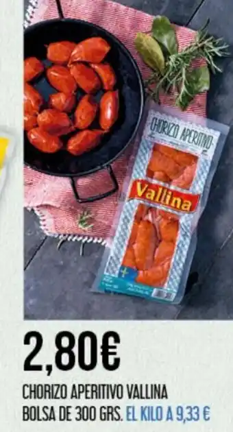 Claudio Chorizo Aperitivo Vallina Bolsa De 300grs oferta