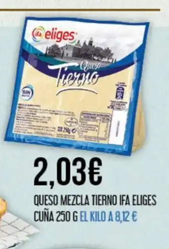Claudio Queso Mezcla Tierno Ifa Eliges Cuña 250g oferta