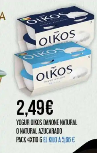 Claudio Yogur Oikos Danone Natural oferta