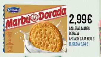 Claudio Galletas Marbu Dorada Artiach Caja 800g oferta
