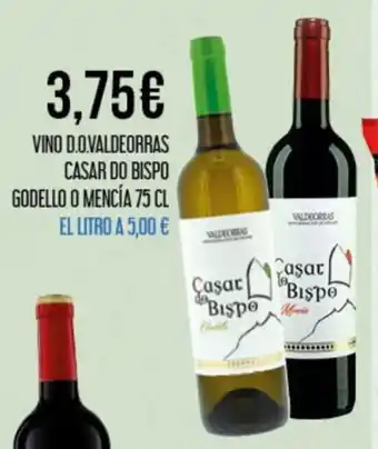 Claudio Vino D.O.Valdeorras Casar Do Bispo Godello o Mencia 75cl oferta