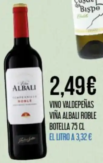 Claudio Vino Valdepeñas Viña Albali Roble Botella 75cl oferta