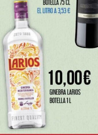 Claudio Ginebra Larios Botella 1L oferta