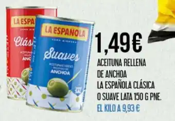 Claudio Aceituna Rellena De Anchoa La Española Clasica oferta