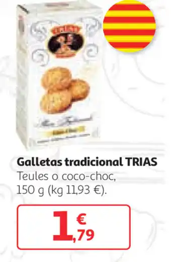 Alcampo Galletas tradicional Trias Teules o coco-choc 150g oferta