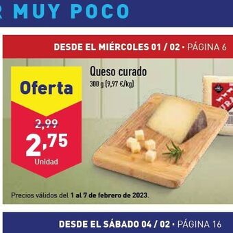 ALDI Queso curado oferta