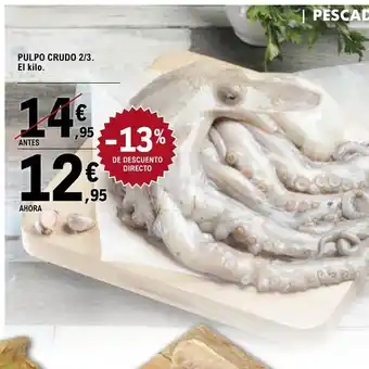 E.Leclerc Pulpo crudo oferta