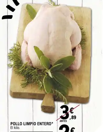 E.Leclerc Pollo limpio entero oferta