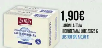 Claudio Jabón La Toja Hidrotermal Lote 2x125 G oferta