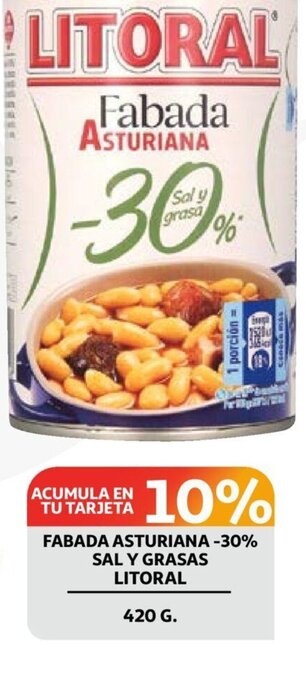 Alcampo Fabada Asturiana -30% Sal y Grasas Litoral oferta